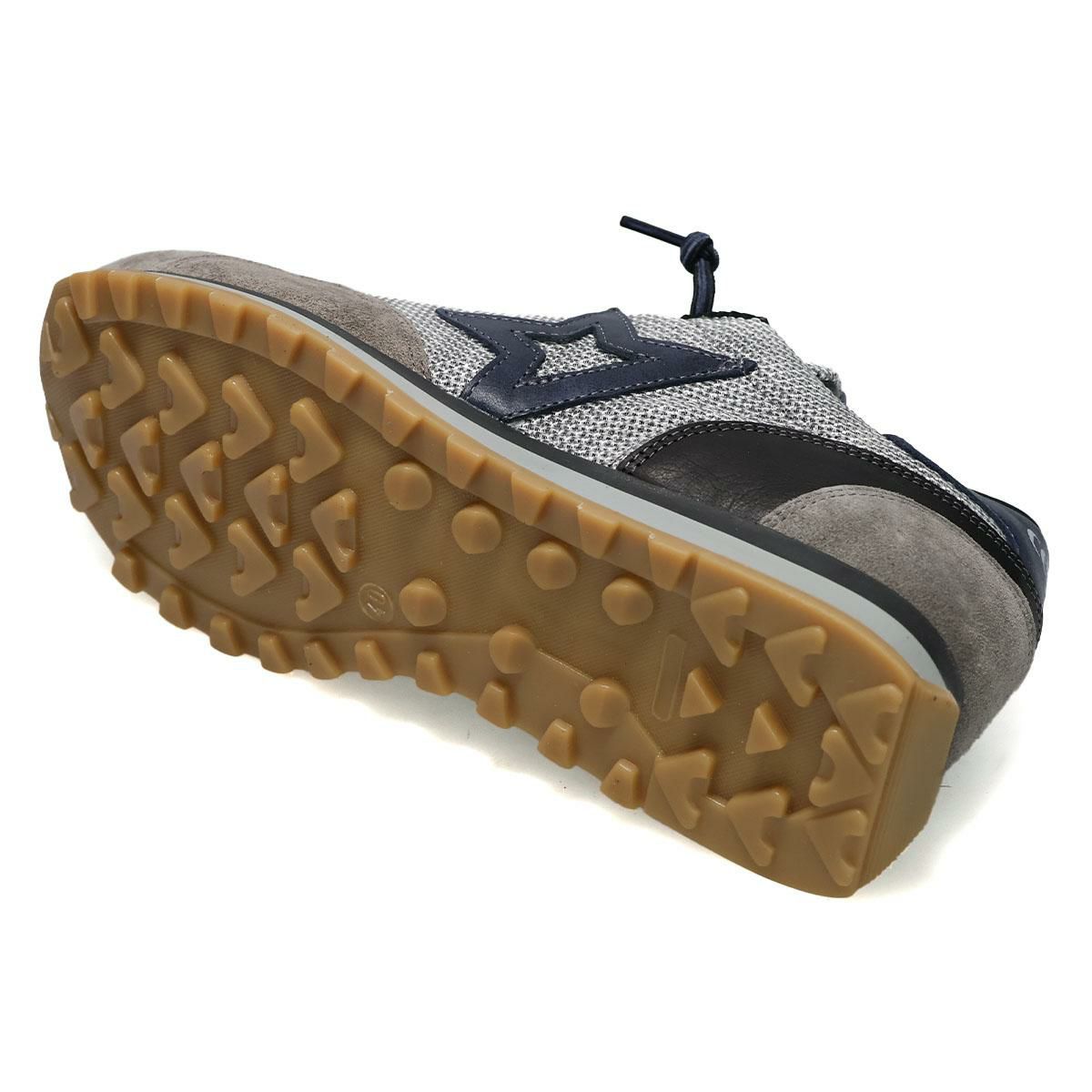 セッティ メンズ スニーカー レザースニーカー シルバー/グレー ブラウン スペイン製 cetti c1259-252　6