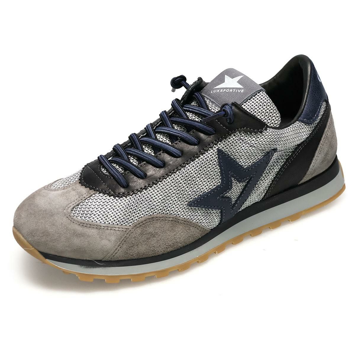 セッティ メンズ スニーカー レザースニーカー シルバー/グレー ブラウン スペイン製 cetti c1259-252　7