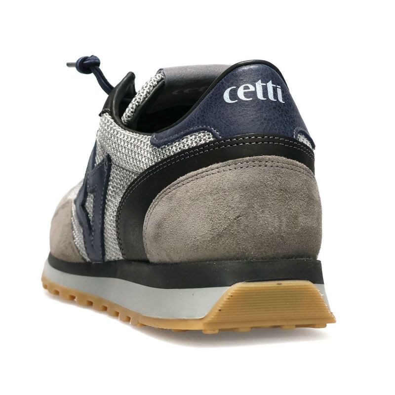 セッティ メンズ スニーカー レザースニーカー シルバー/グレー ブラウン スペイン製 cetti c1259-252　8