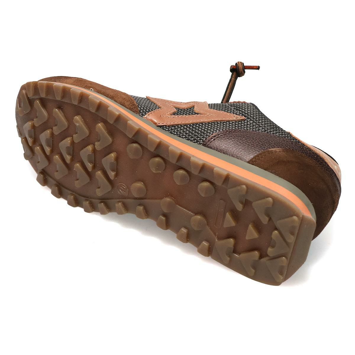 セッティ メンズ スニーカー レザースニーカー シルバー/グレー ブラウン スペイン製 cetti c1259-252　13