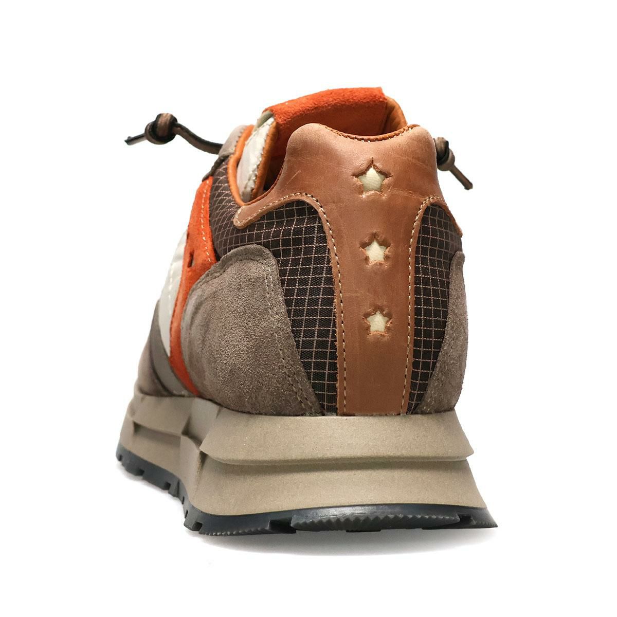 セッティ メンズ スニーカー レザースニーカー ホワイト/カーキ グレー スペイン製 cetti c1271-252　8