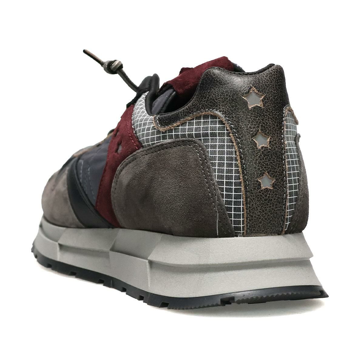 セッティ メンズ スニーカー レザースニーカー ホワイト/カーキ グレー スペイン製 cetti c1271-252　15