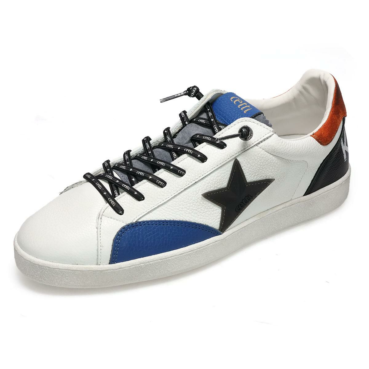 セッティ メンズ スニーカー レザースニーカー ホワイト スペイン製 cetti c1342-252　5