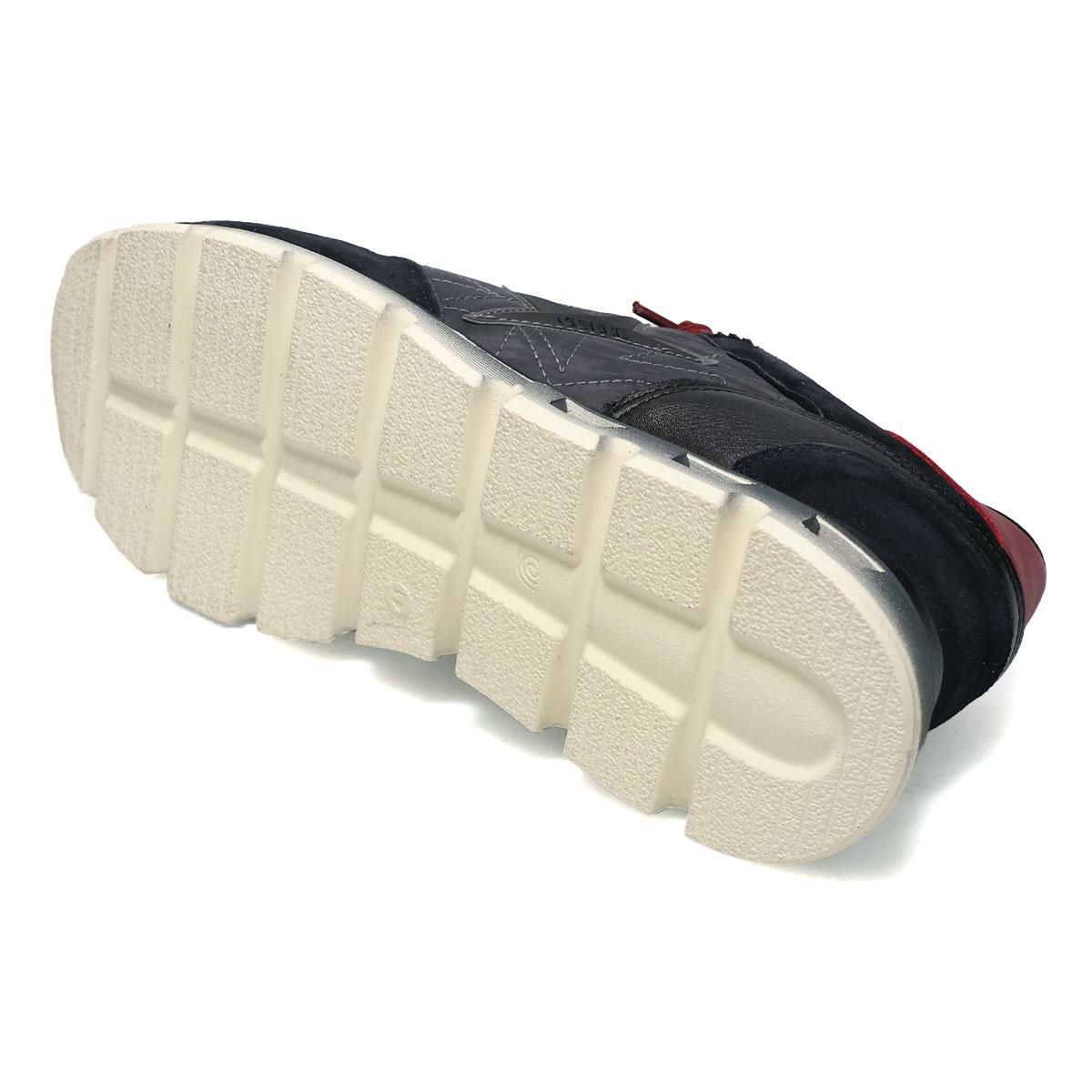 セッティ メンズ スニーカー レザースニーカー ネイビー/グレー ブラック スペイン製 cetti c1385-252　6