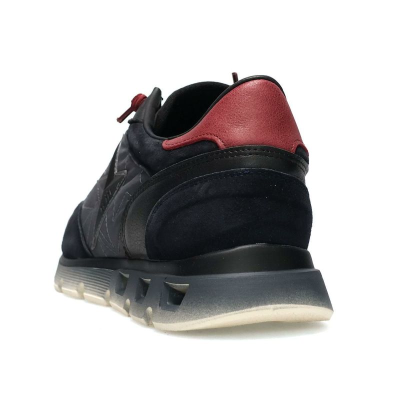 セッティ メンズ スニーカー レザースニーカー ネイビー/グレー ブラック スペイン製 cetti c1385-252　8