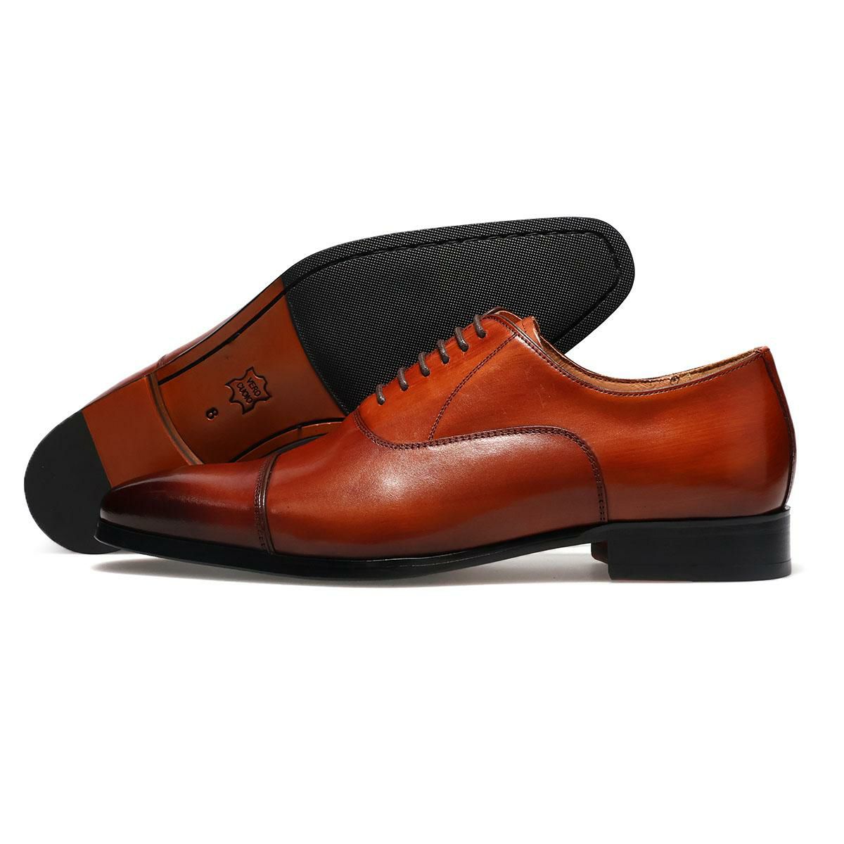 パティノール メンズ ドレスシューズ 内羽根ストレートチップ ブラック ブラウン PATINOR ron160