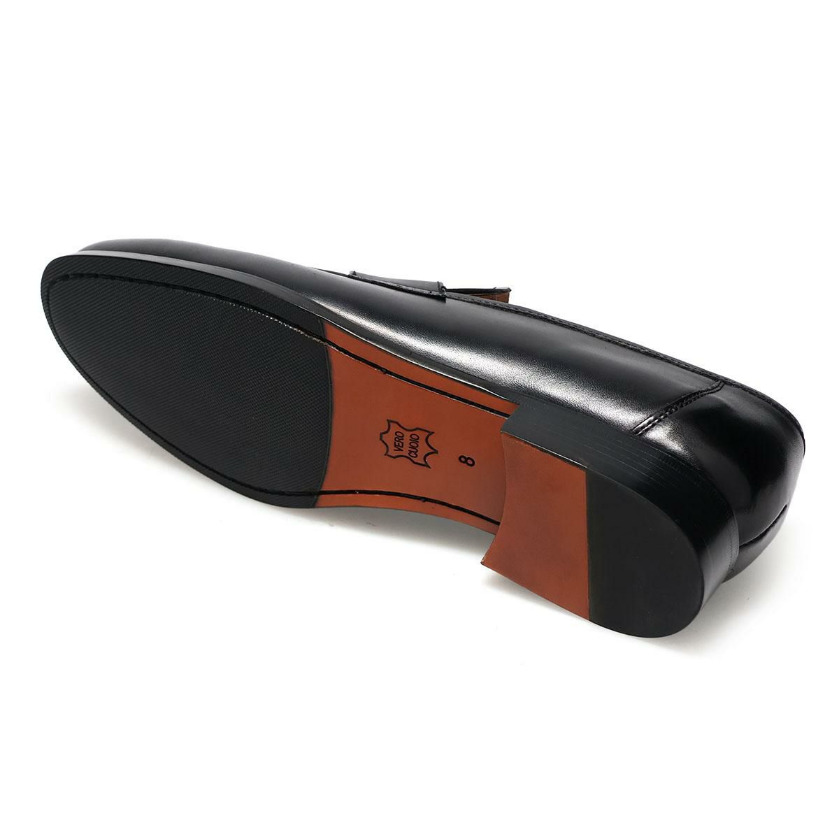 パティノール メンズ ドレスシューズ コインローファー ブラック ダークブラウン PATINOR ron180　6