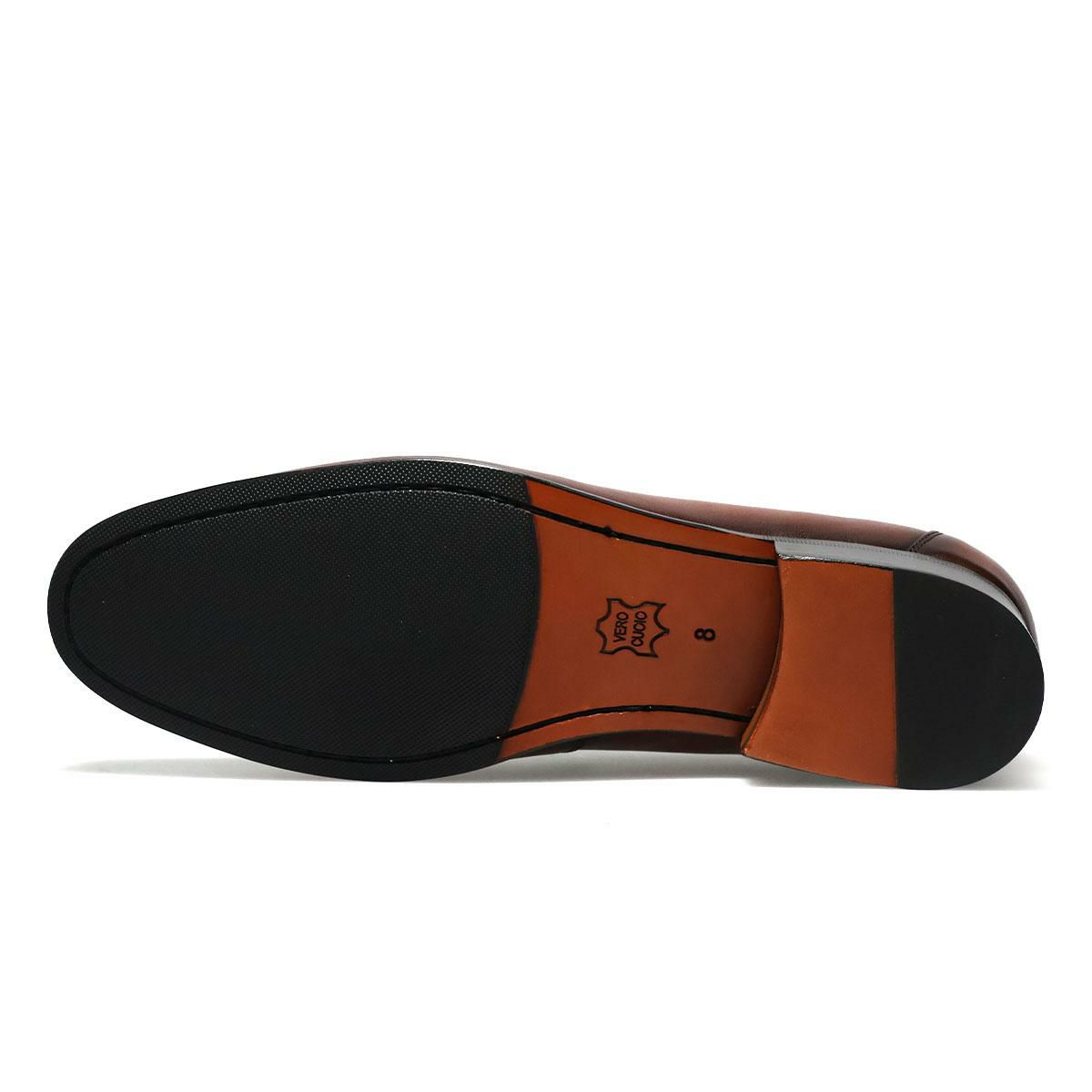 パティノール メンズ ドレスシューズ コインローファー ブラック ダークブラウン PATINOR ron180　18