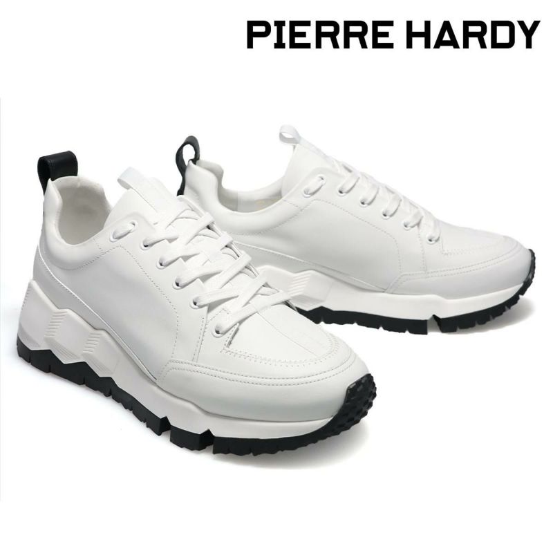 ピエールアルディ メンズ スニーカー ストリートライフ ブラック ホワイト PIERRE HARDY pqx02zps26calf　2