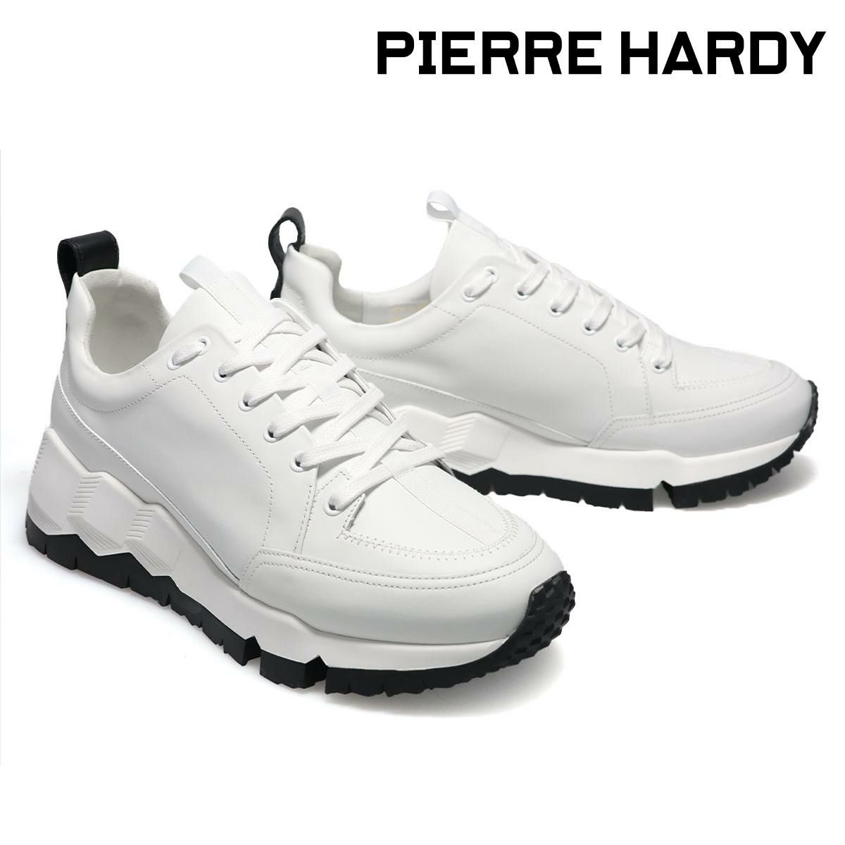 ピエールアルディ メンズ スニーカー ストリートライフ ブラック ホワイト PIERRE HARDY pqx02zps26calf　2