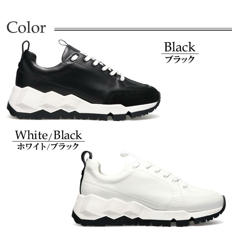 ピエールアルディ メンズ スニーカー ストリートライフ ブラック ホワイト PIERRE HARDY pqx02zps26calf　3