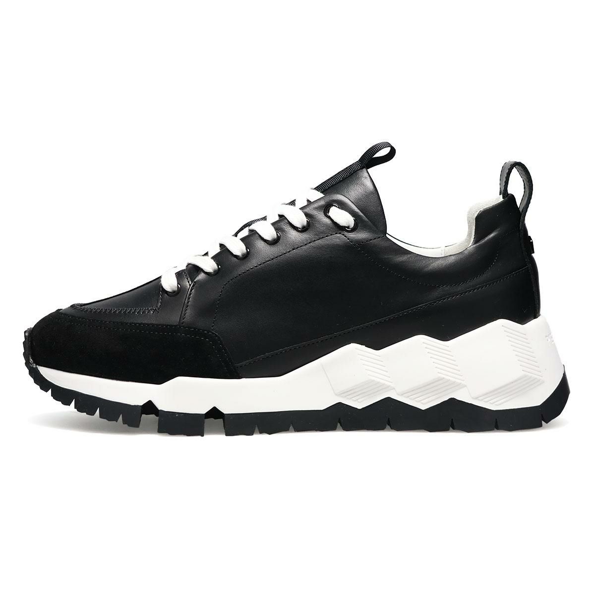 ピエールアルディ メンズ スニーカー ストリートライフ ブラック ホワイト PIERRE HARDY pqx02zps26calf　4