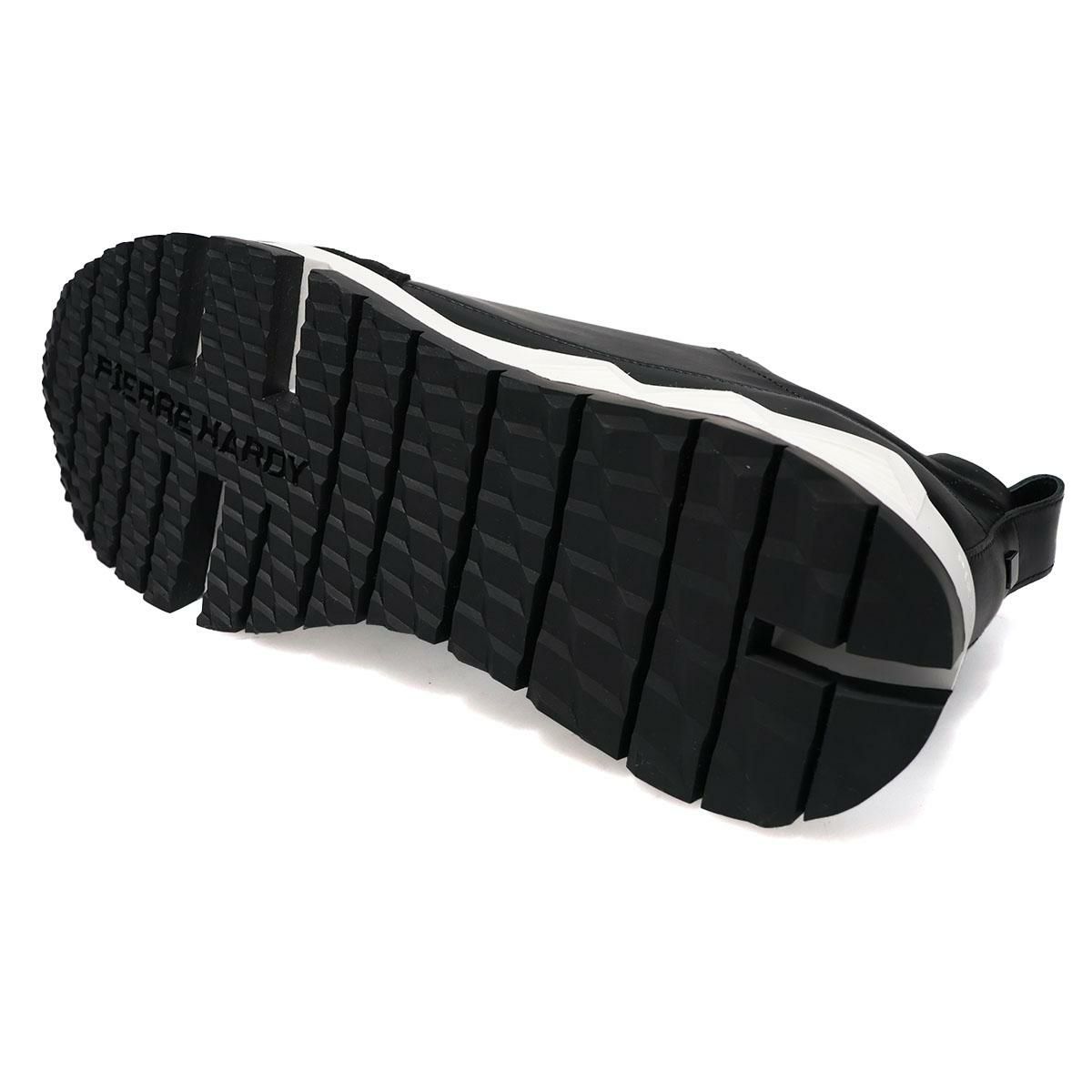 ピエールアルディ メンズ スニーカー ストリートライフ ブラック ホワイト PIERRE HARDY pqx02zps26calf　6