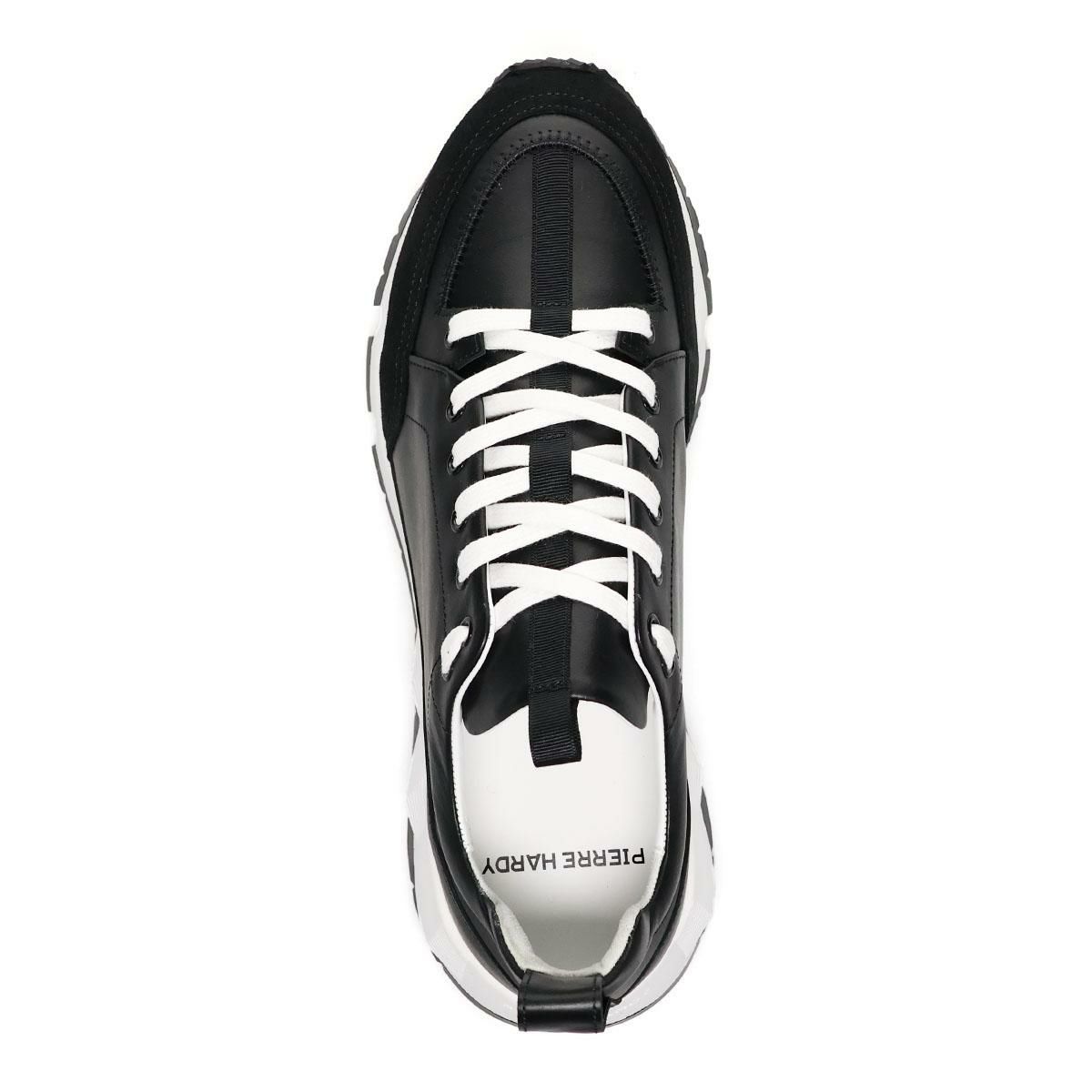 ピエールアルディ メンズ スニーカー ストリートライフ ブラック ホワイト PIERRE HARDY pqx02zps26calf　9