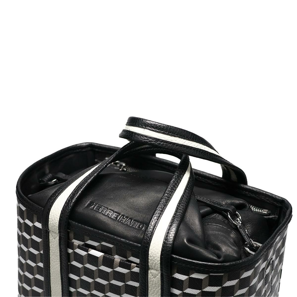  ピエールアルディ バッグ ミニトートバッグ ブラック ホワイト PIERRE HARDY pv05tps26canccf 8