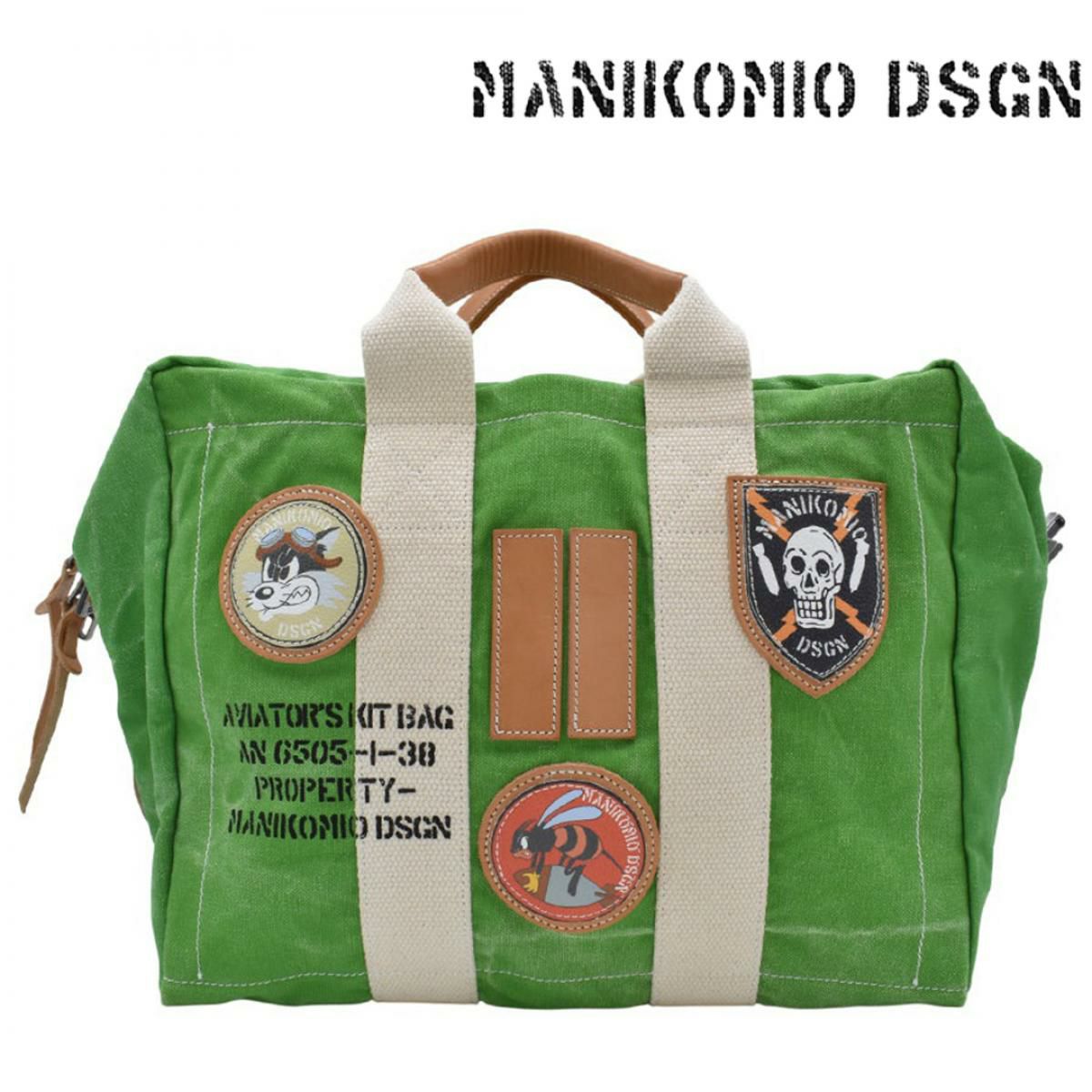 マニコミオ デザイン バッグ 38パッチヘリテージオローナコットン イタリア製 MANIKOMIO DSGN zzmnk-38phoc　