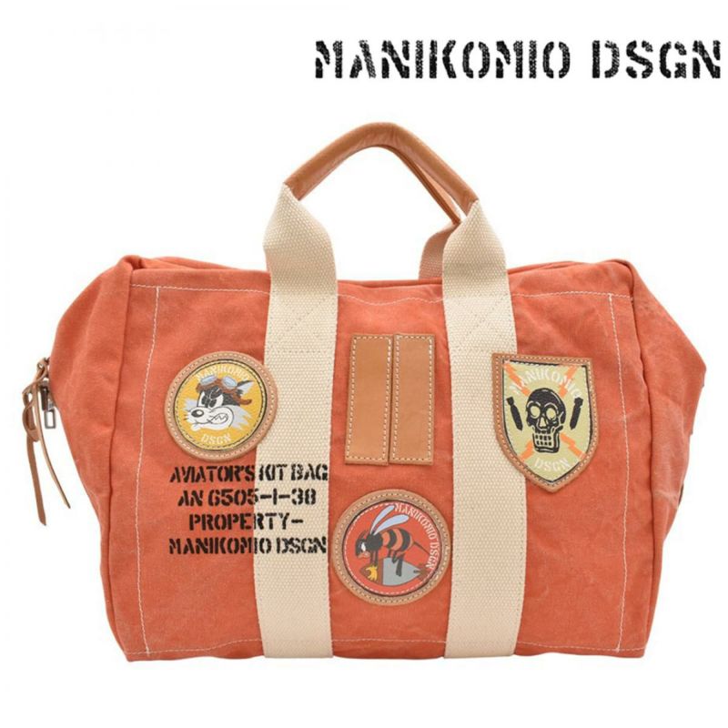 マニコミオ デザイン バッグ 38パッチヘリテージオローナコットン イタリア製 MANIKOMIO DSGN zzmnk-38phoc　3
