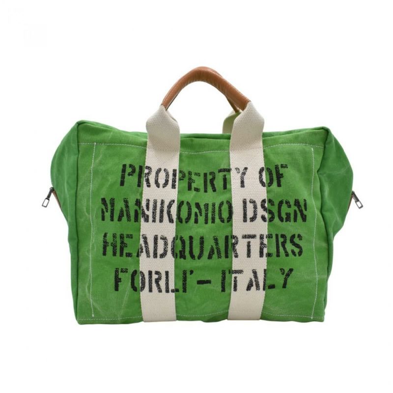マニコミオ デザイン バッグ 38パッチヘリテージオローナコットン イタリア製 MANIKOMIO DSGN zzmnk-38phoc　5