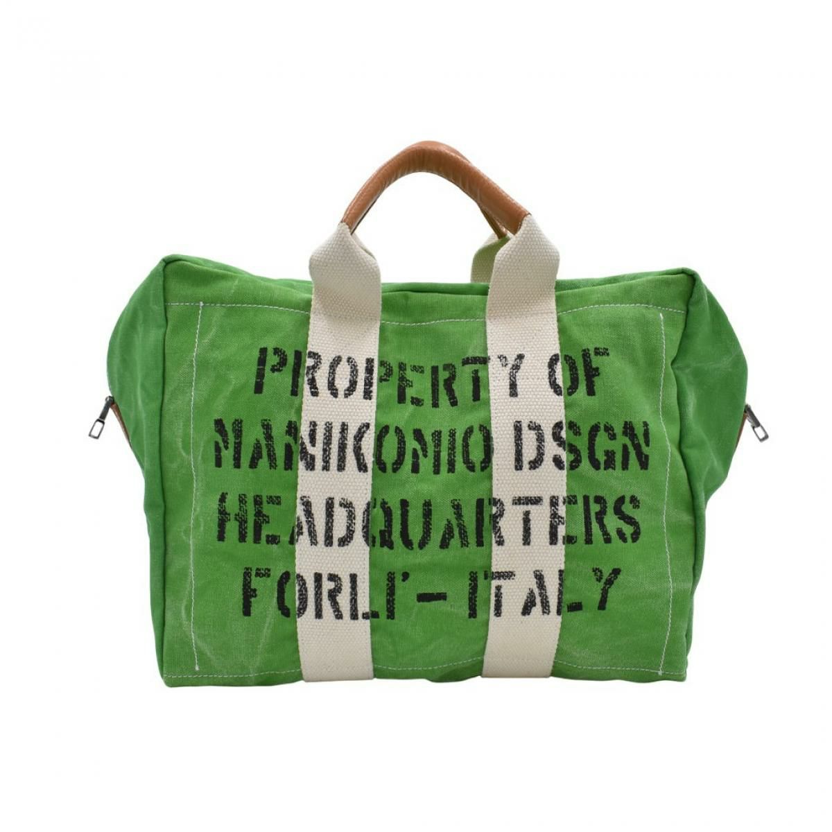 マニコミオ デザイン バッグ 38パッチヘリテージオローナコットン イタリア製 MANIKOMIO DSGN zzmnk-38phoc　5