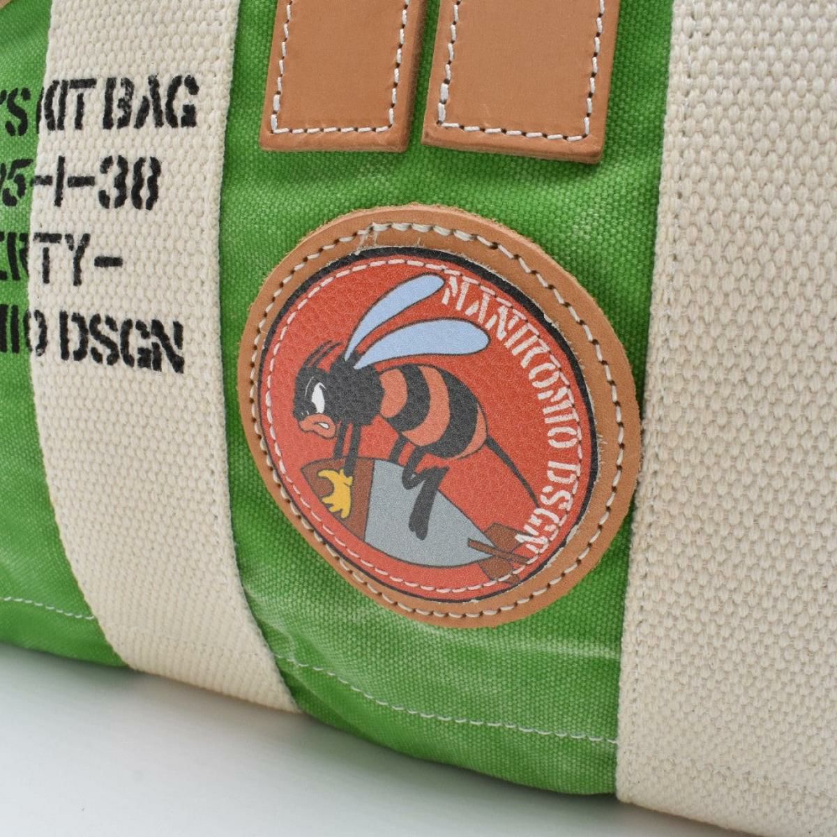 マニコミオ デザイン バッグ 38パッチヘリテージオローナコットン イタリア製 MANIKOMIO DSGN zzmnk-38phoc　9