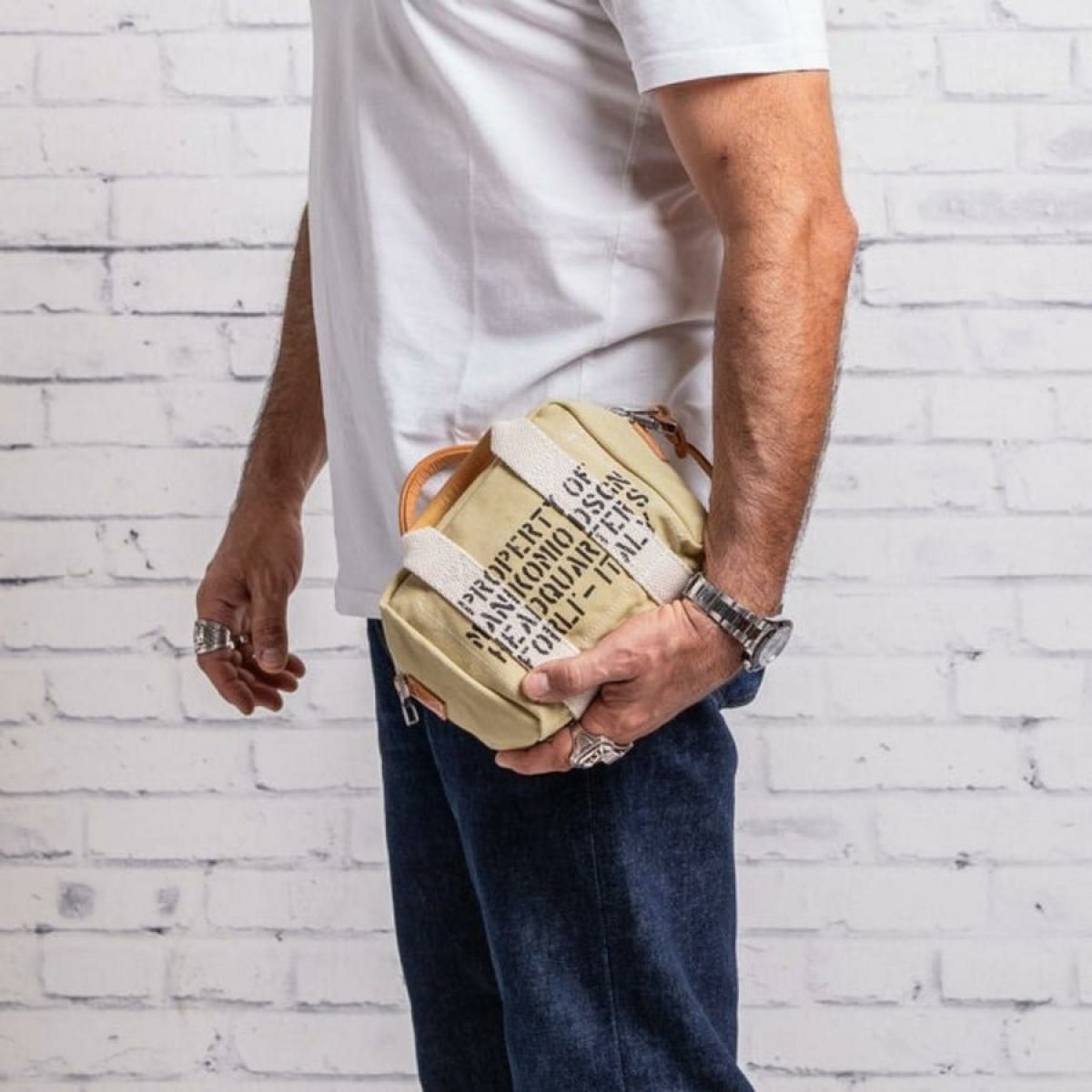 マニコミオ デザイン バッグ BBヘリテージオローナコットン イタリア製 MANIKOMIO DSGN zzmnk-bbahoc　6