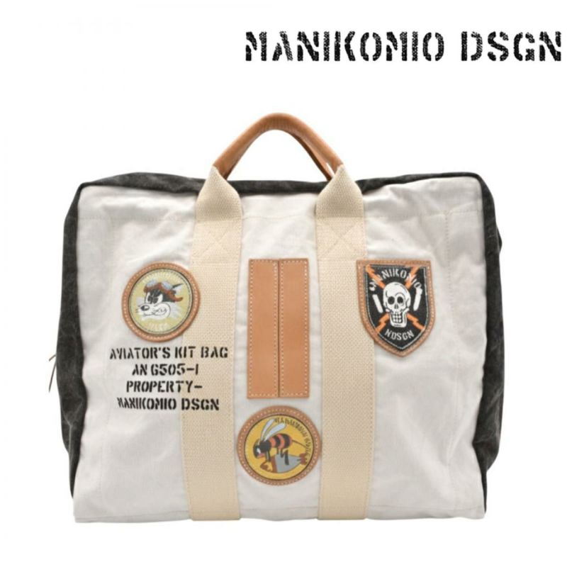 マニコミオ デザイン バッグ アイコンパッチヘリテージオローナコットン イタリア製 MANIKOMIO DSGN zzmnk-icphoc　3
