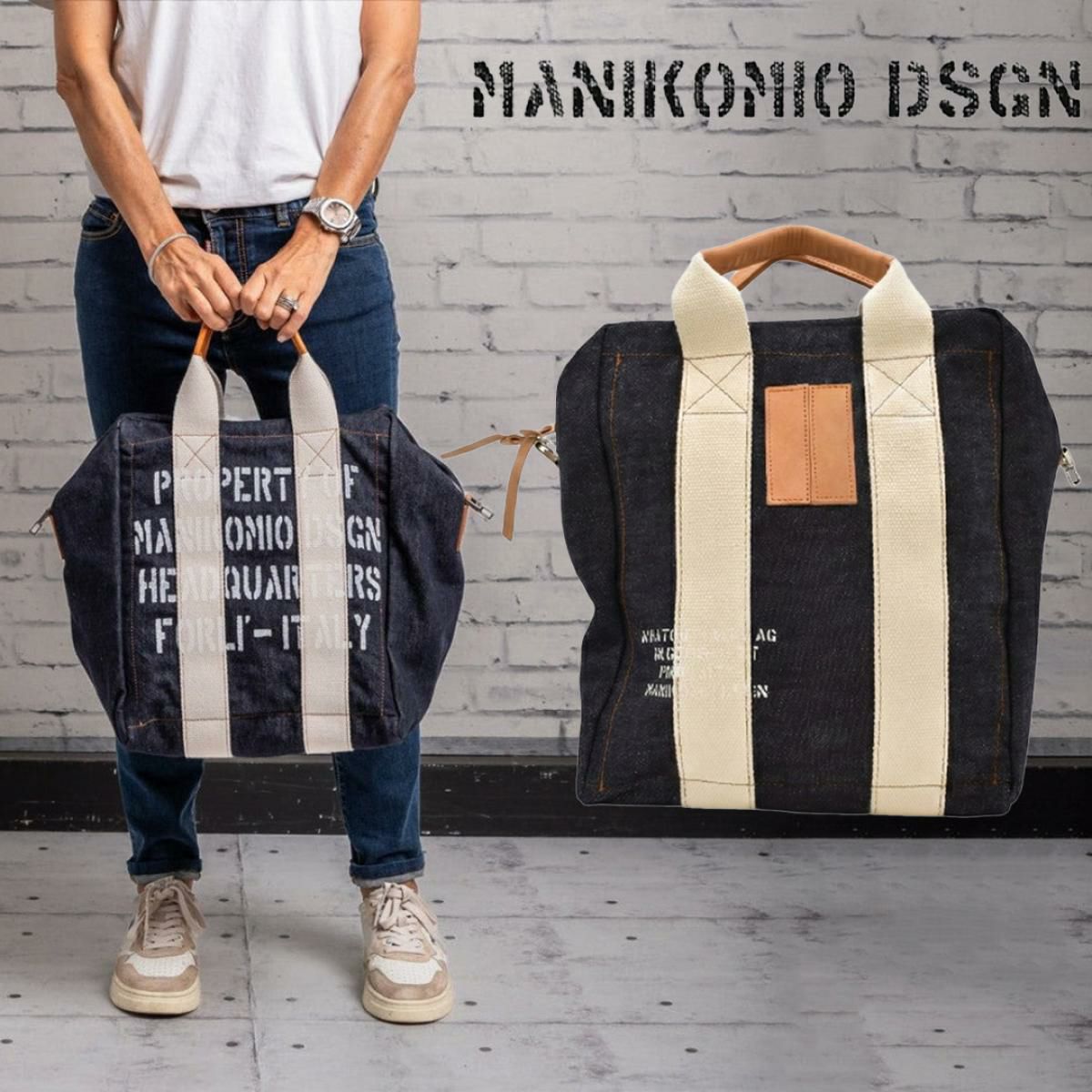 マニコミオ デザイン バッグ TTデニム イタリア製 MANIKOMIO DSGN zzmnk-ttaden　