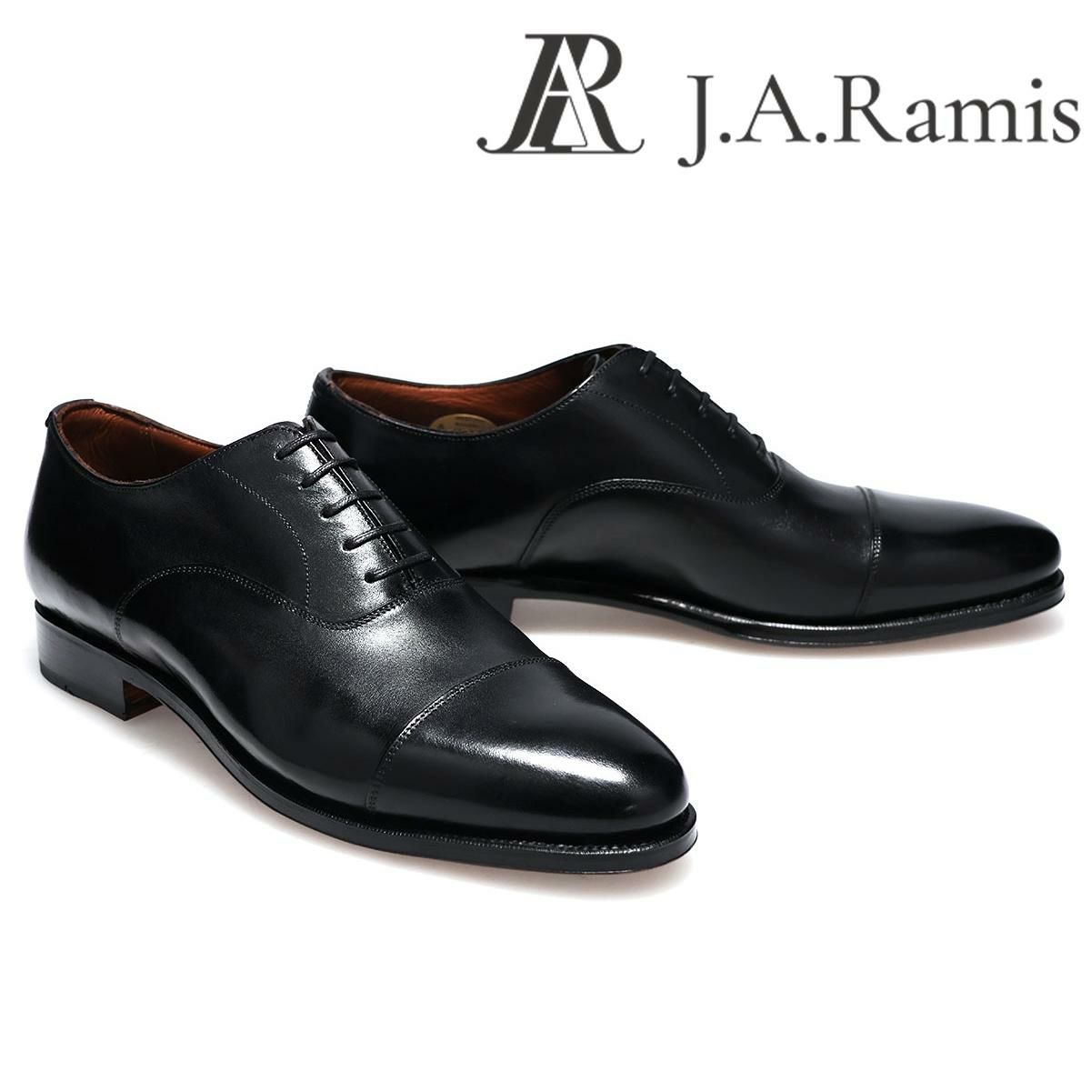 ジェイ・エー・ラミス メンズ ドレスシューズ 内羽根ストレートチップ ブラック J.A.RAMIS ja-515　
