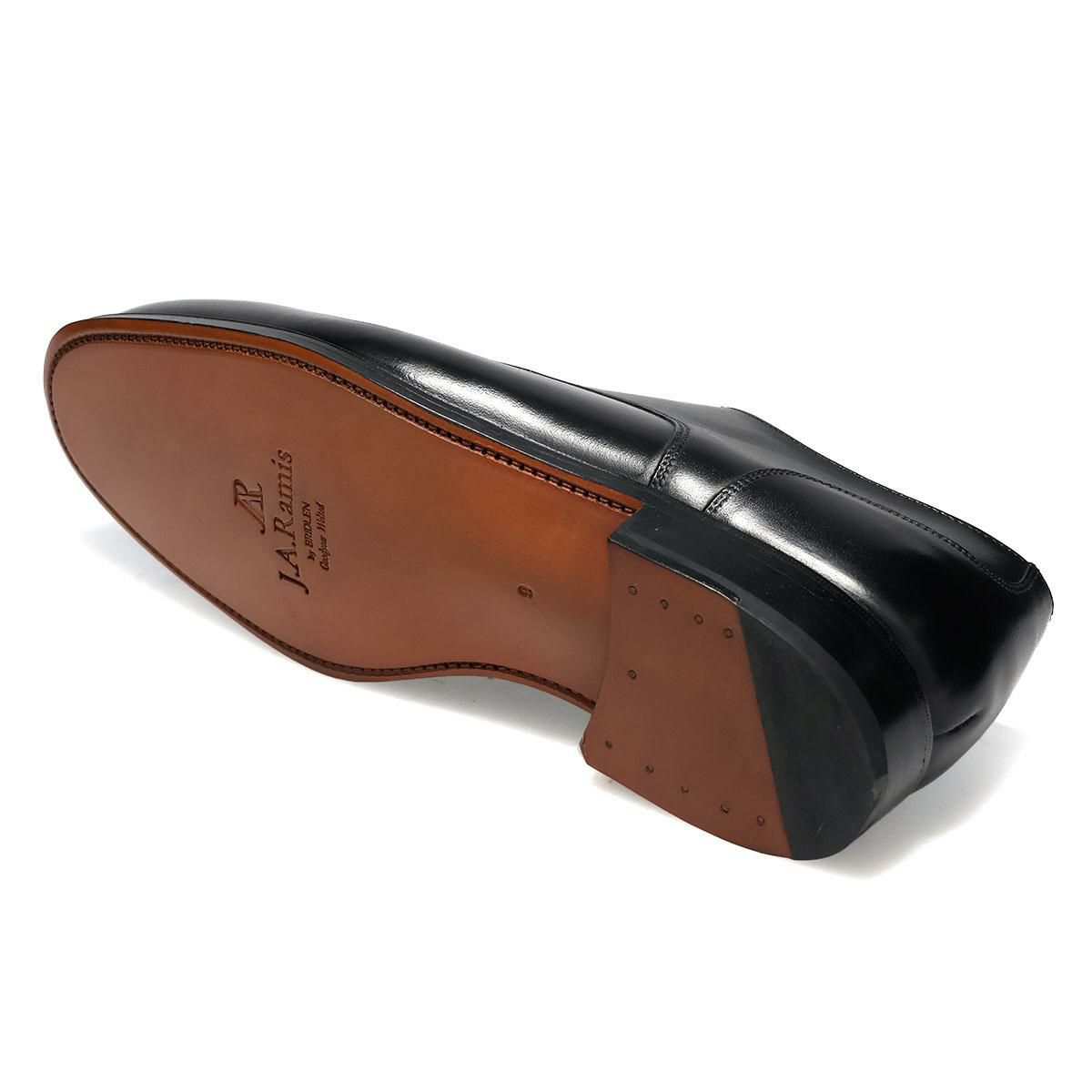  ジェイ・エー・ラミス メンズ ドレスシューズ 外羽根Uチップ ブラック J.A.RAMIS ja-516　4