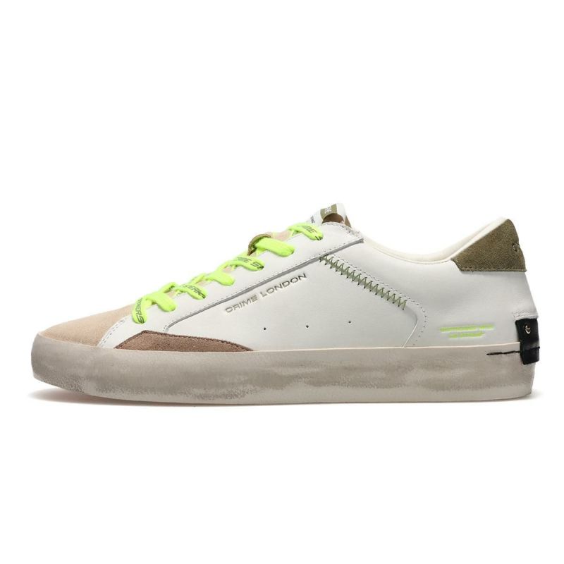  クライムロンドン メンズ スニーカー ディストレスト イタリア製 CRIME LONDON