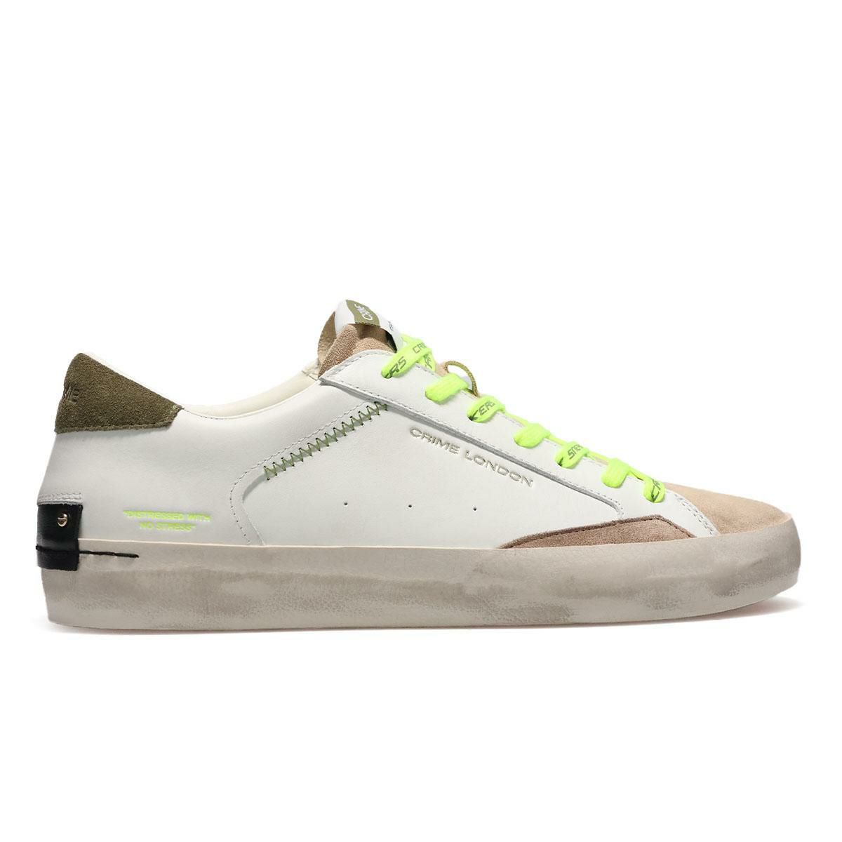  クライムロンドン メンズ スニーカー ディストレスト イタリア製 CRIME LONDON