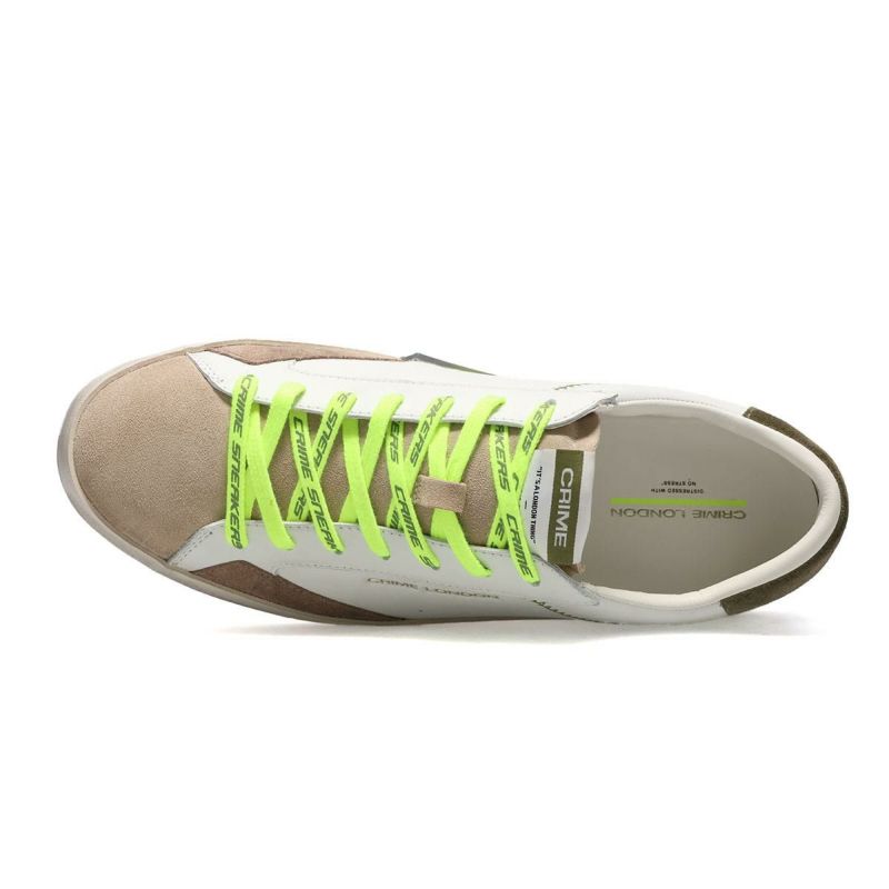  クライムロンドン メンズ スニーカー ディストレスト イタリア製 CRIME LONDON