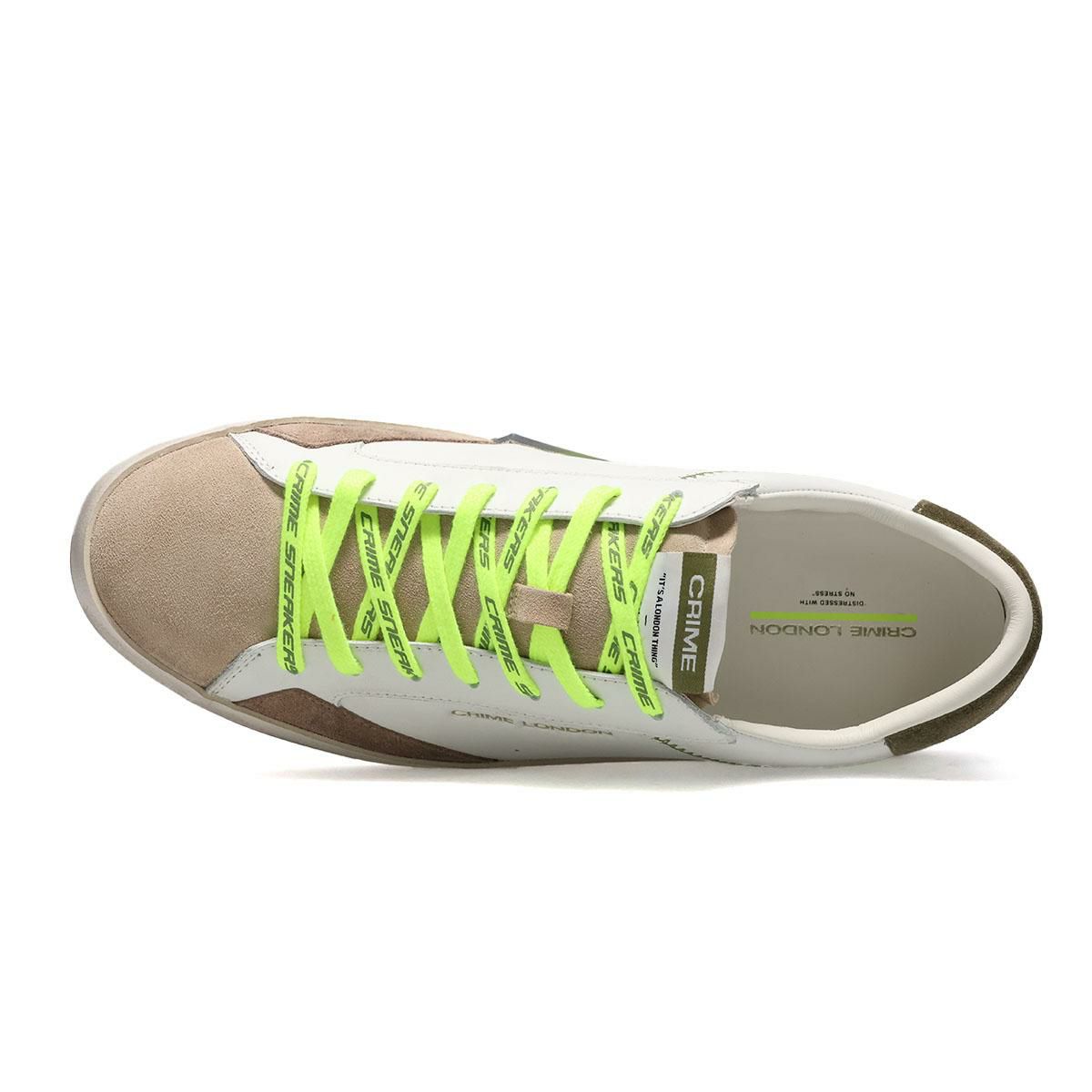  クライムロンドン メンズ スニーカー ディストレスト イタリア製 CRIME LONDON