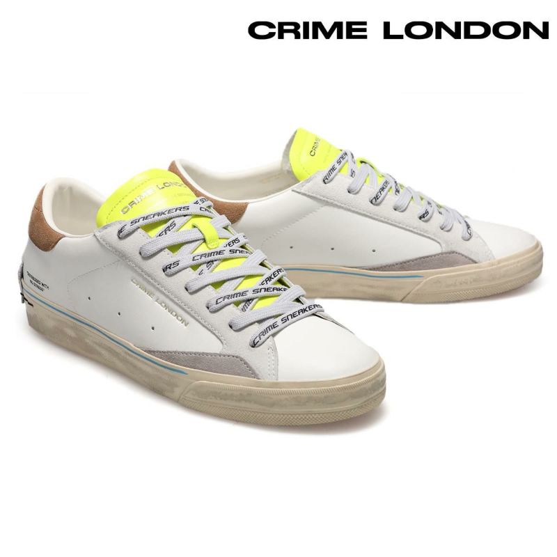 クライムロンドン メンズ スニーカー ディストレスト 2.0 イタリア製 CRIME LONDON