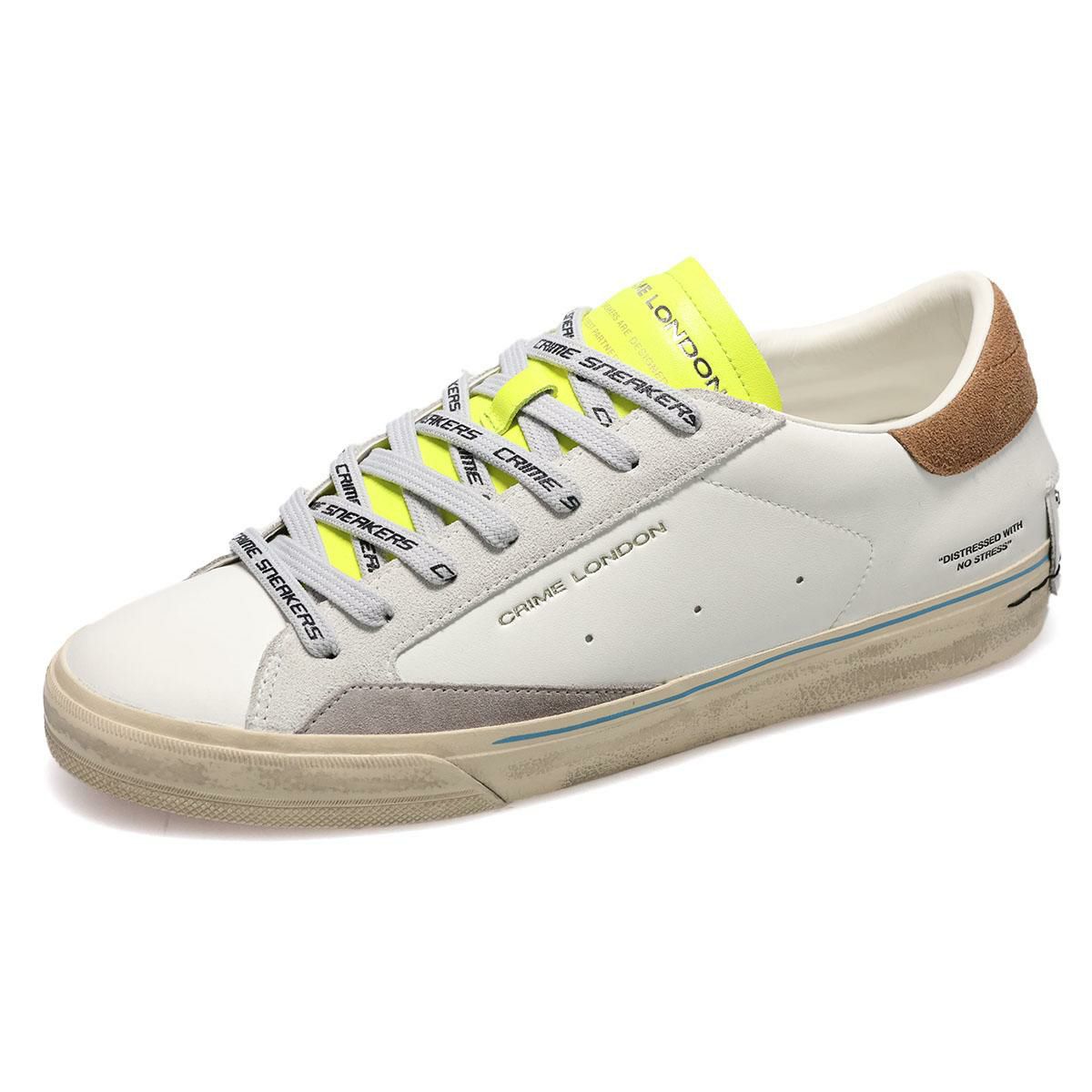 クライムロンドン メンズ スニーカー ディストレスト 2.0 イタリア製 CRIME LONDON