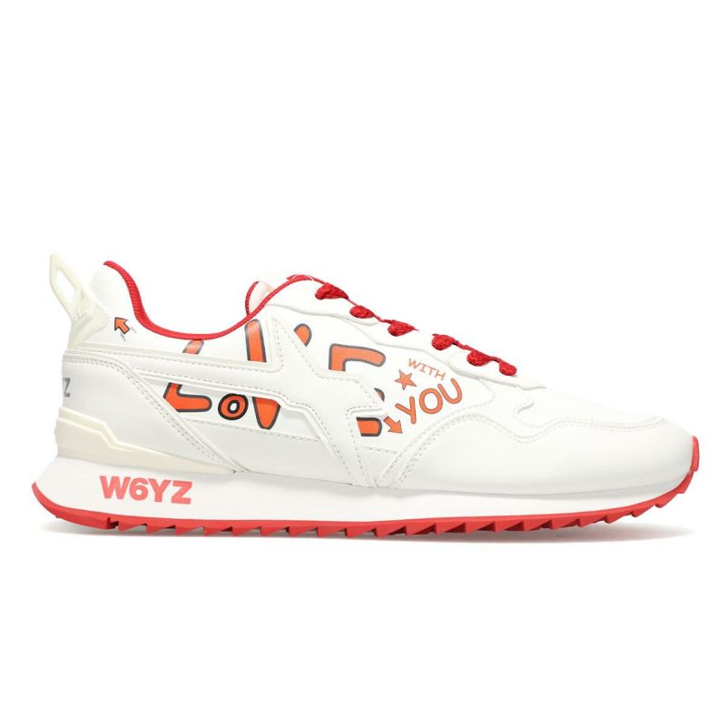 ウィズ メンズ スニーカー ジェットエム ホワイト/レッド W6YZ jm260-3n07g