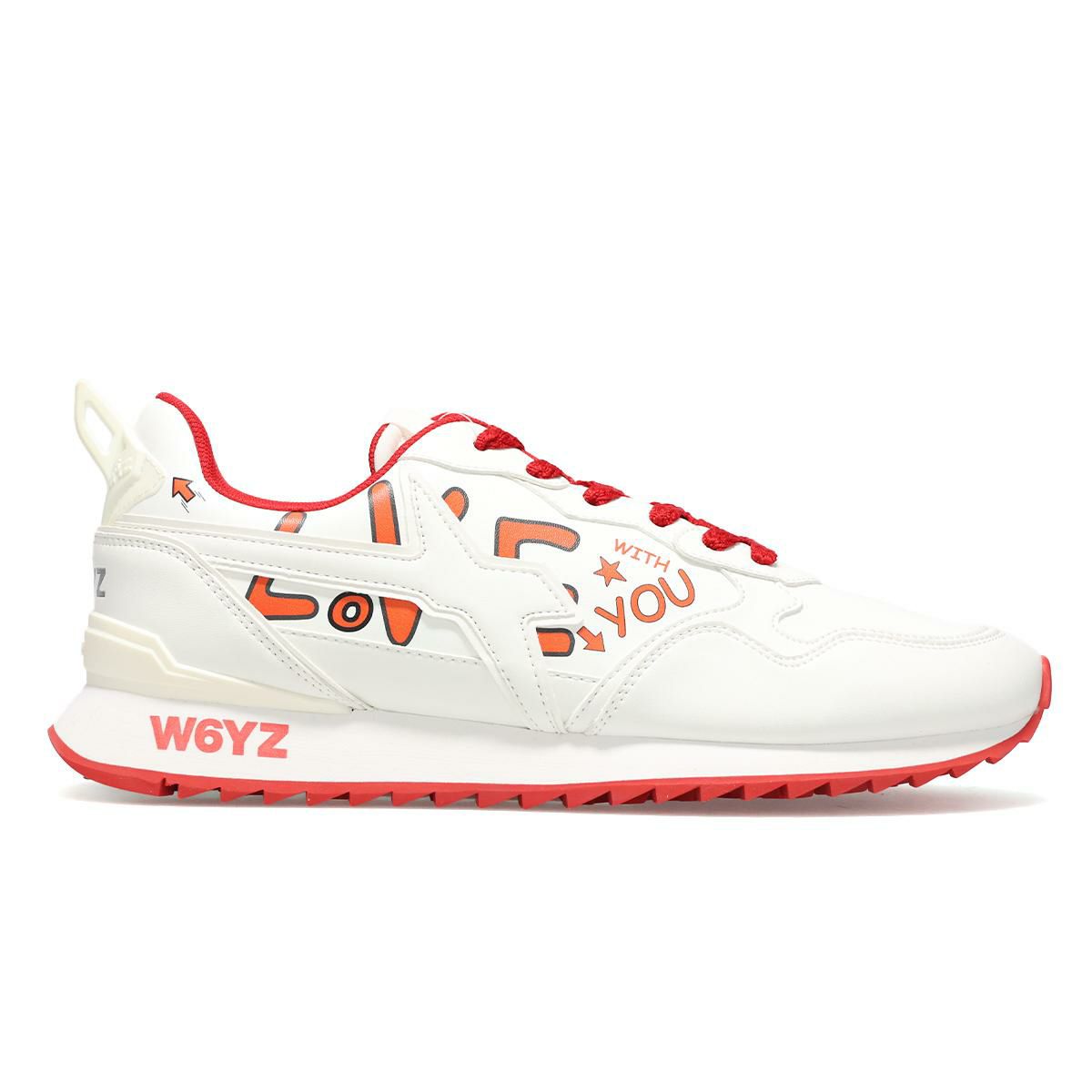ウィズ メンズ スニーカー ジェットエム ホワイト/レッド W6YZ jm260-3n07g