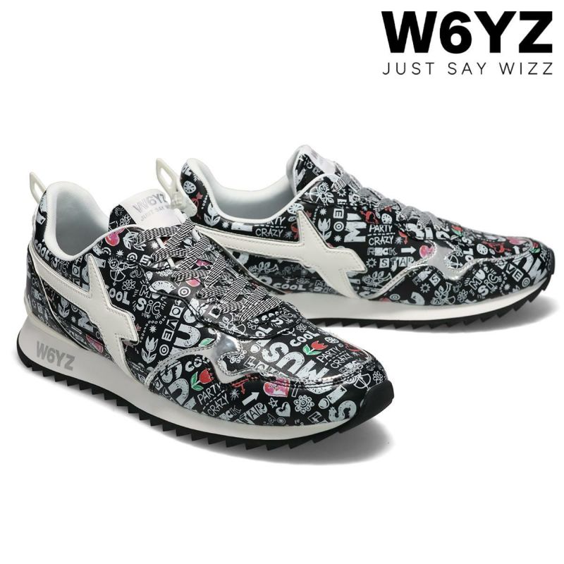 ウィズ メンズ スニーカー ジェットエム ブラック/マルチ W6YZ jm260-1a02g