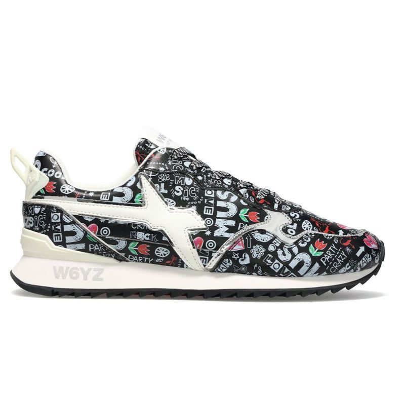 ウィズ メンズ スニーカー ジェットエム ブラック/マルチ W6YZ jm260-1a02g