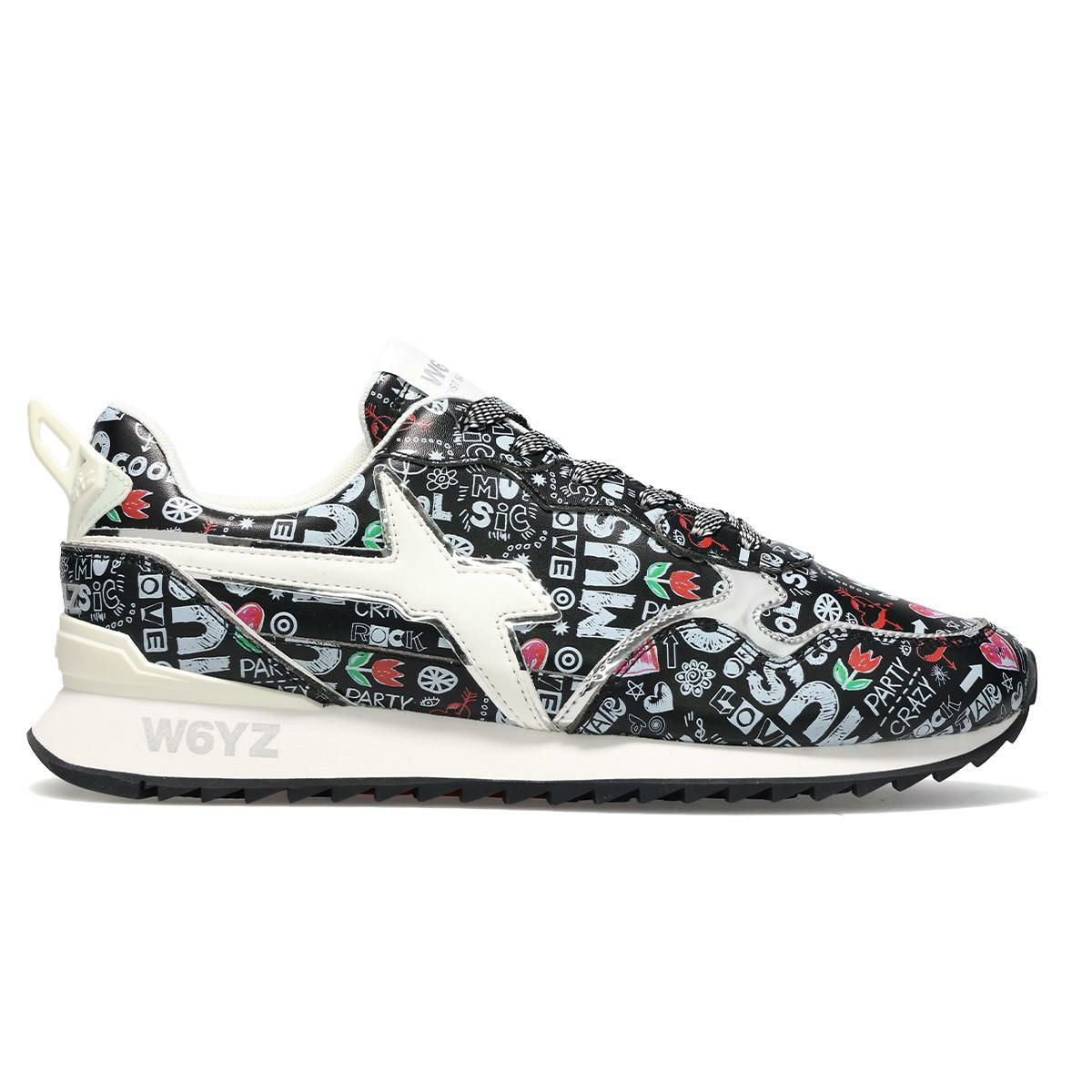 ウィズ メンズ スニーカー ジェットエム ブラック/マルチ W6YZ jm260-1a02g