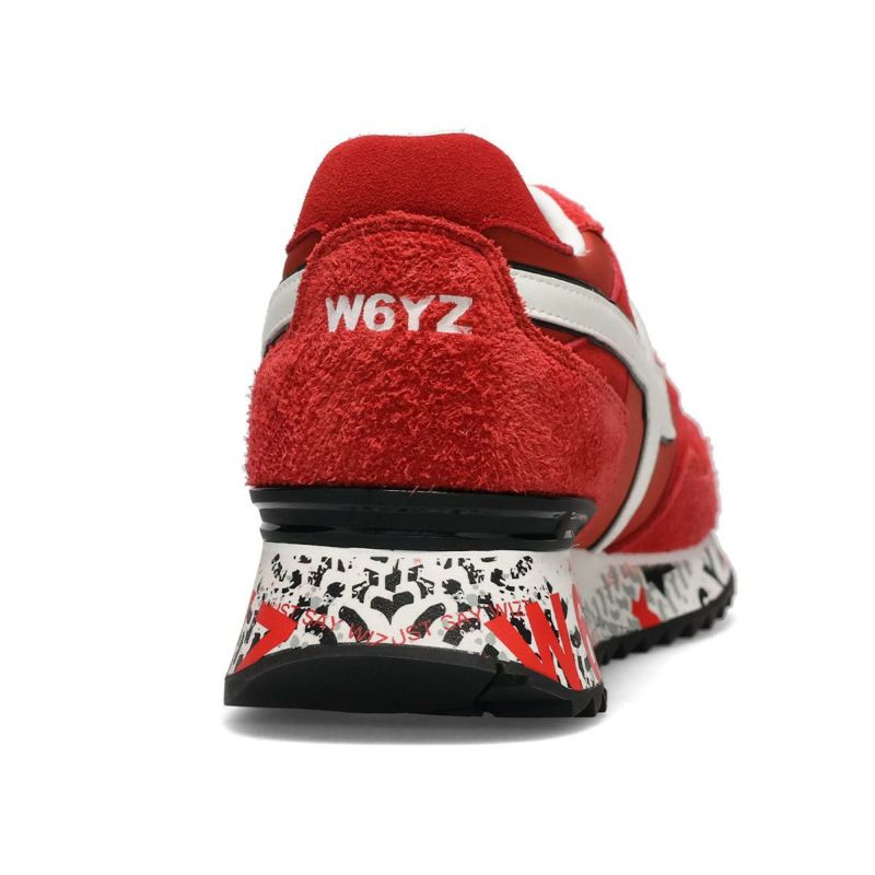 ウィズ メンズ スニーカー ヤックエム レッド W6YZ ykm260-1h09