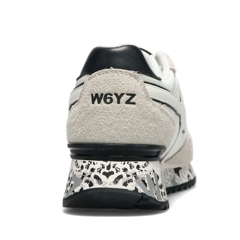 ウィズ メンズ スニーカー ヤックエム ホワイト/ブラック W6YZ ykm260-1n38