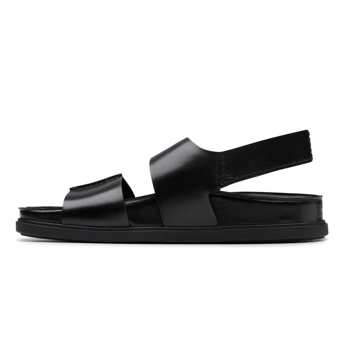 クラークス メンズ カジュアルシューズ トーフォードストラップ ブラック Clarks 26180896