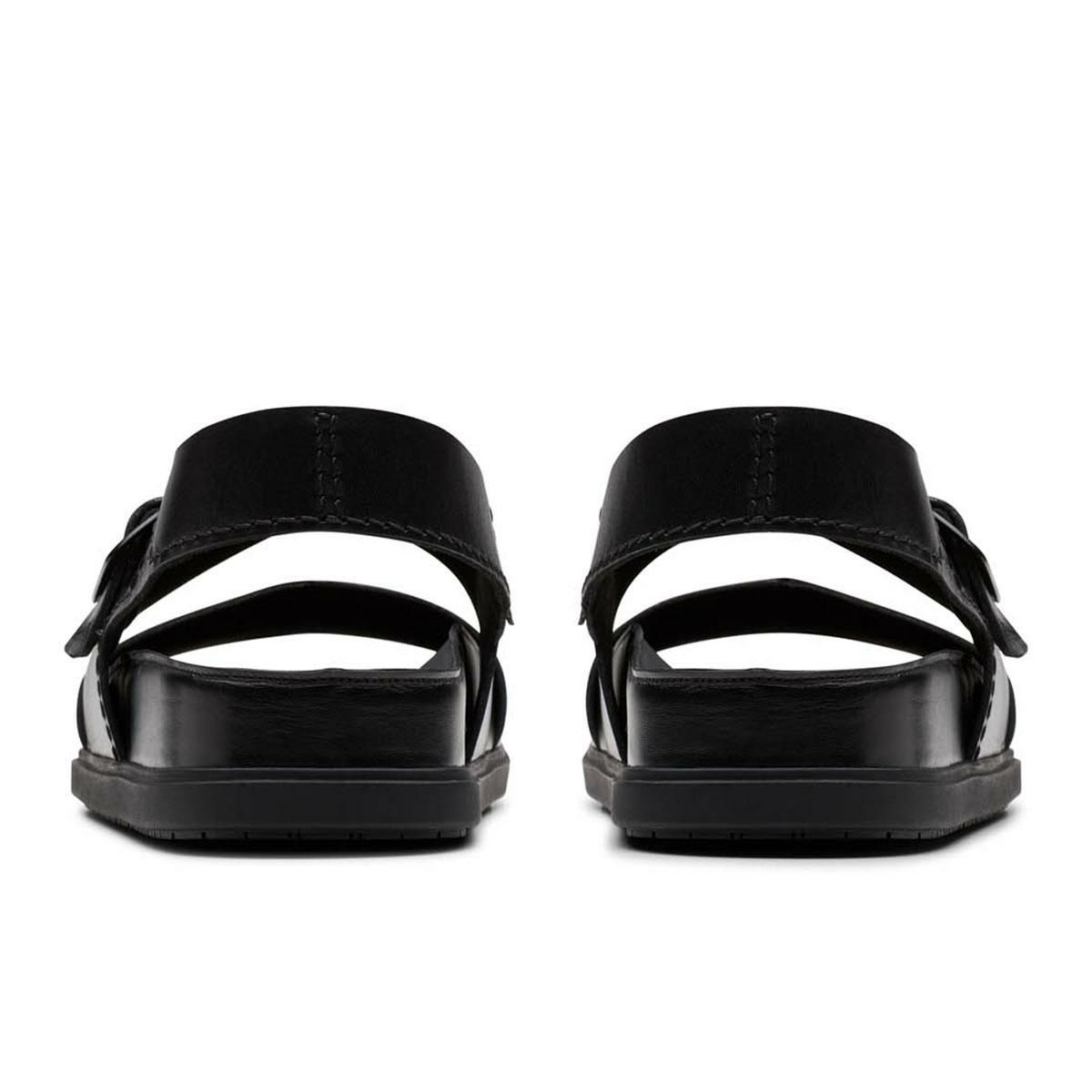 クラークス メンズ カジュアルシューズ トーフォードストラップ ブラック Clarks 26180896