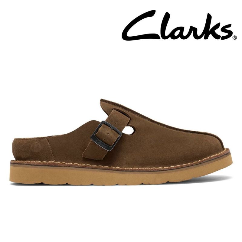 クラークス メンズ カジュアルシューズ ソルスブリーミュール カーキスエード Clarks 26186616