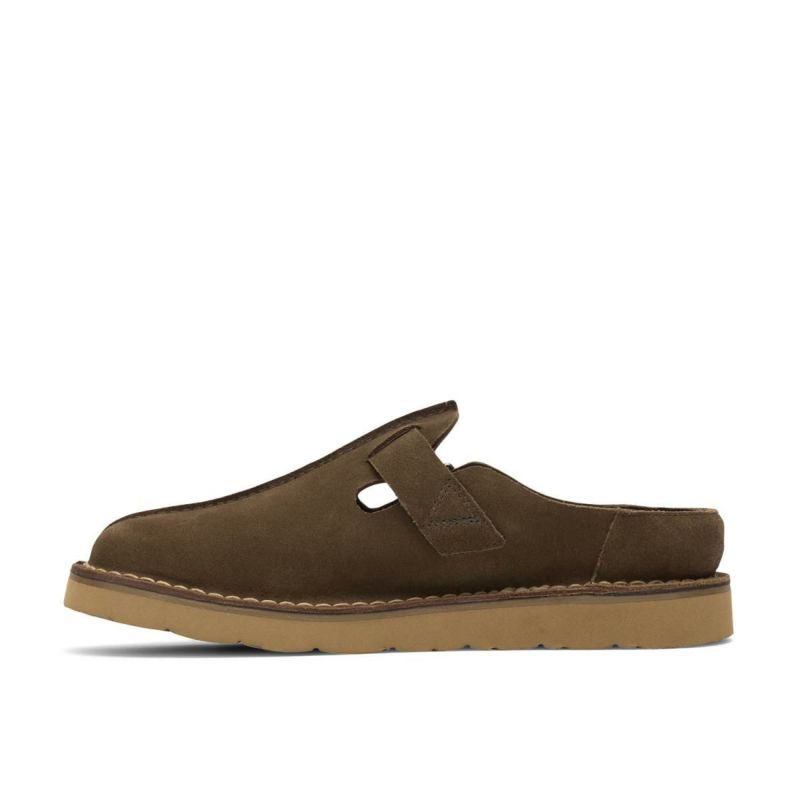 クラークス メンズ カジュアルシューズ ソルスブリーミュール カーキスエード Clarks 26186616