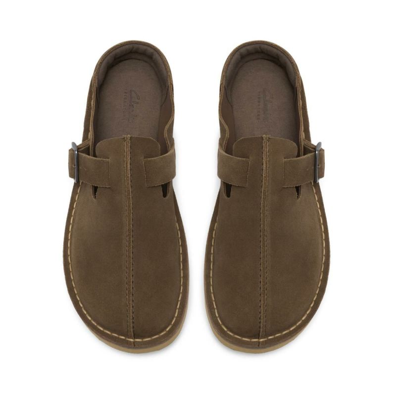 クラークス メンズ カジュアルシューズ ソルスブリーミュール カーキスエード Clarks 26186616