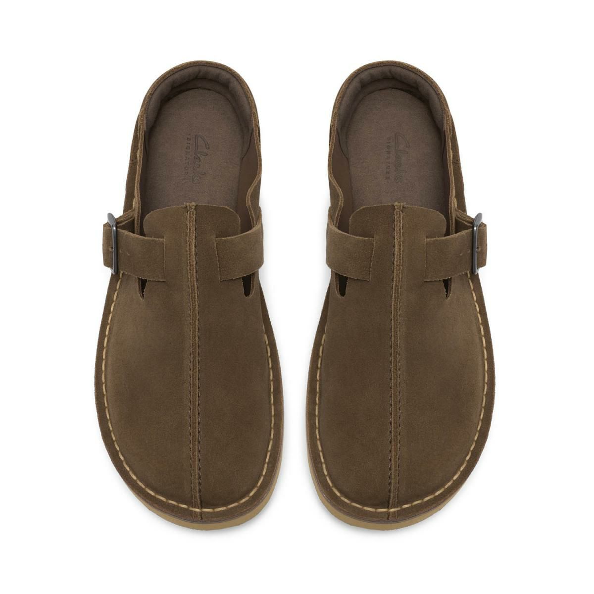 クラークス メンズ カジュアルシューズ ソルスブリーミュール カーキスエード Clarks 26186616