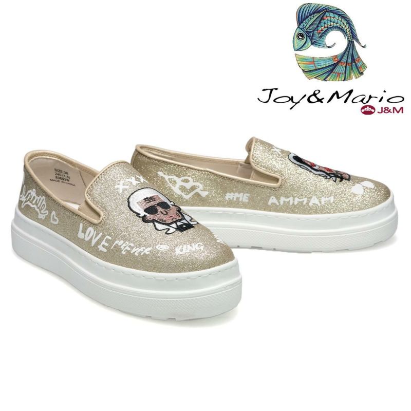 ジョイアンドマリオ レディース フェイスデザインスリッポン Joy & Mario 83693w