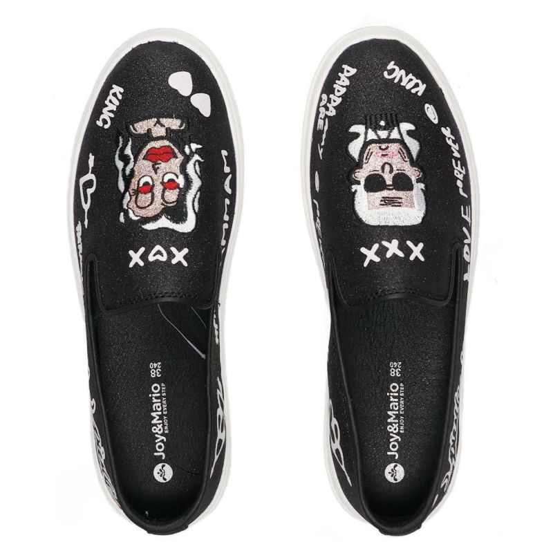 ジョイアンドマリオ レディース フェイスデザインスリッポン Joy & Mario 83693w